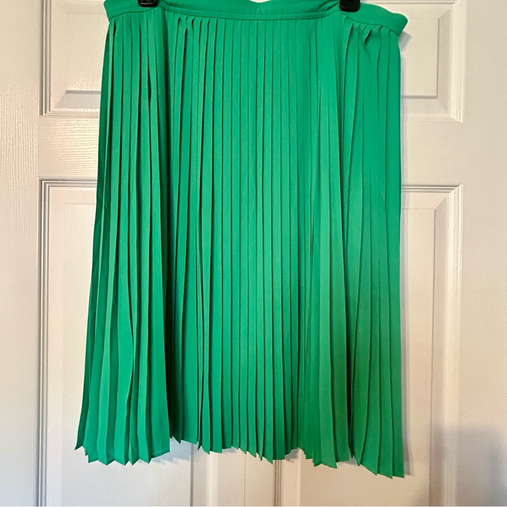 J. Crew Green A-Line Skirt - Picture 4 of 5